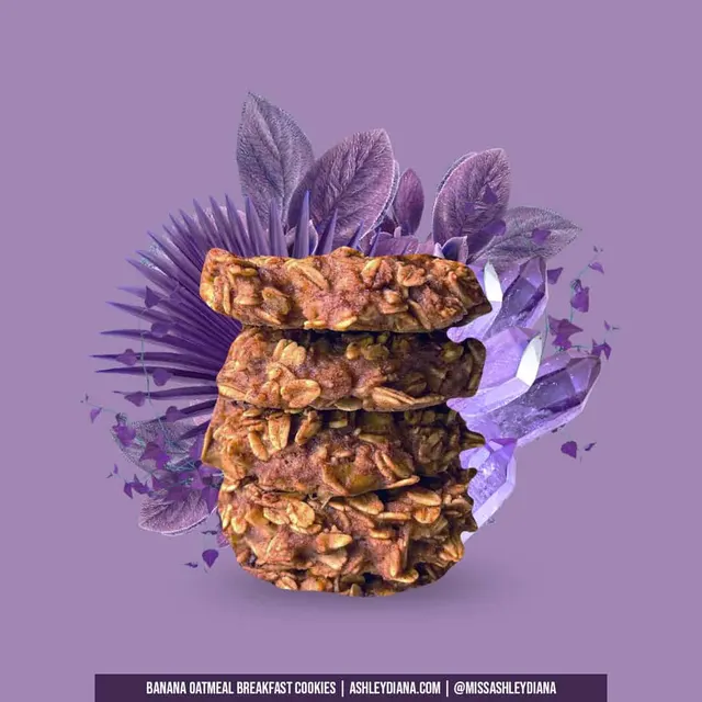 Banana Oatmeal Breakfast Cookies