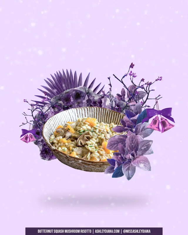 Butternut Squash Mushroom Risotto