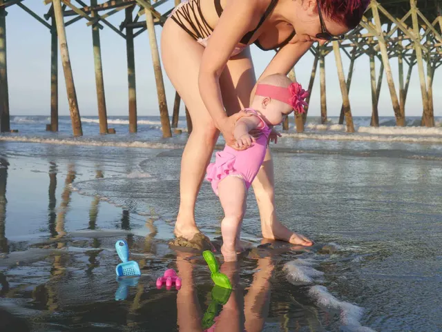 Lily’s 1st Beach Trip