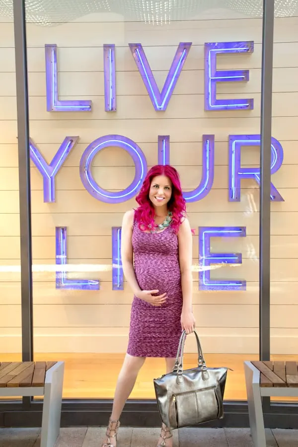 The Two Maternity Dresses I’m Wearing ALL The Time + My Favorite Bag!