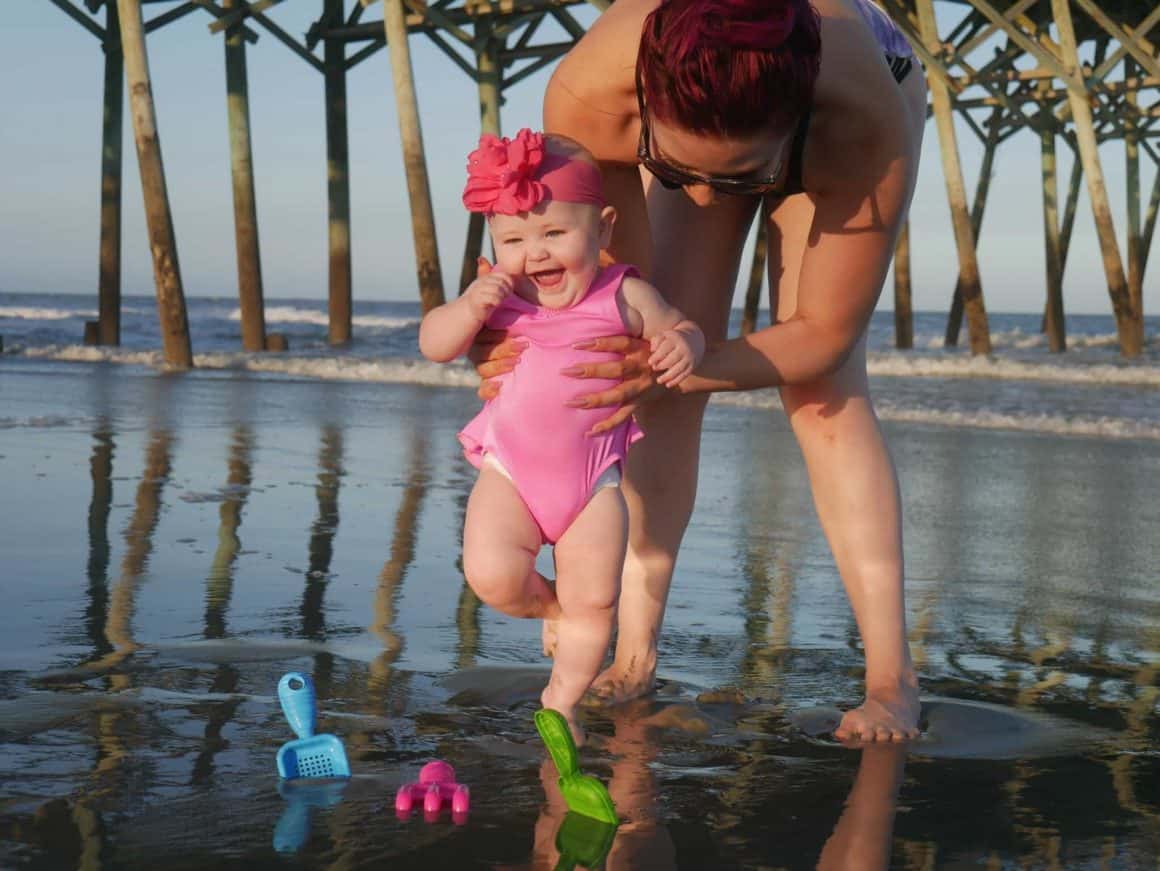 Lily’s 1st Beach Trip