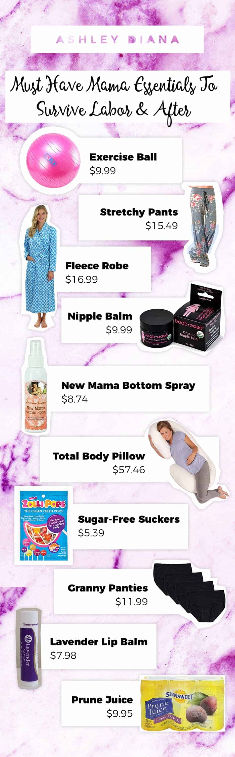 essentials you need for labor