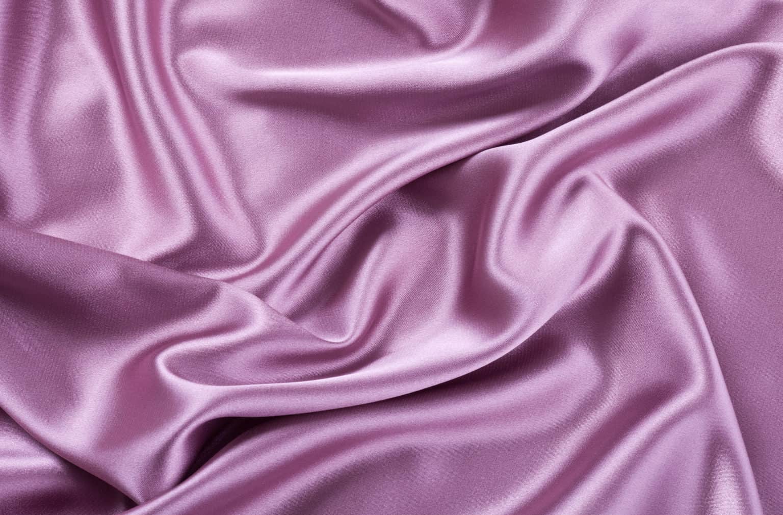 Purple mauve satin silk sheets