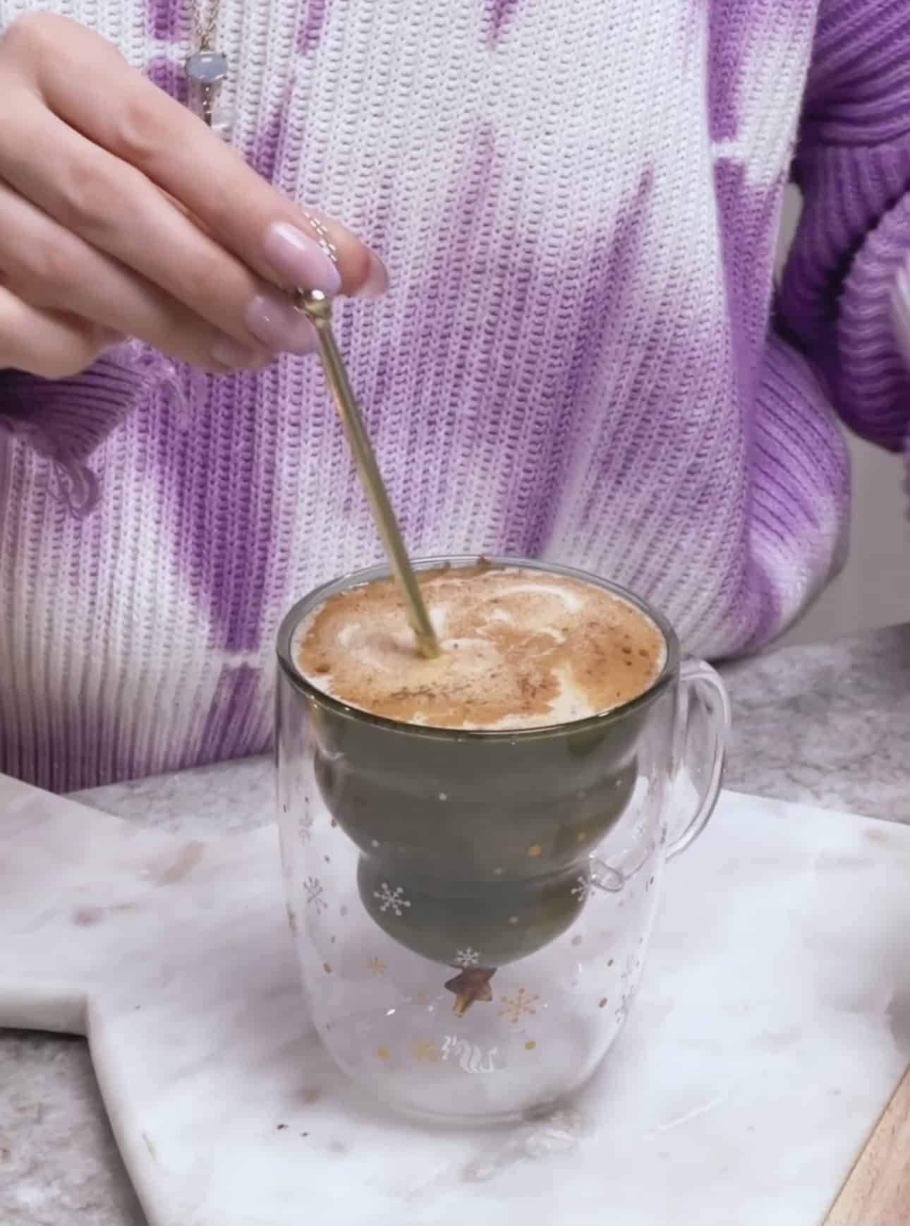 Starbucks Copycat Gingerbread Latte Featuring Teeccino